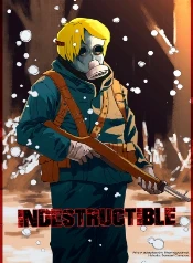Soldado zombi en mundo mágico y loco